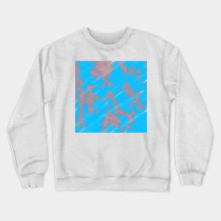 Blue red watercolor shapes art design Crewneck Sweatshirt